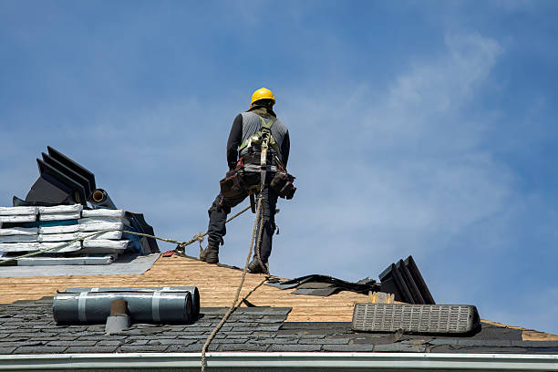Professional Roofing technician working in Union Hill, NY
